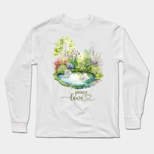 Garden Pond Melody 1 Long Sleeve T-Shirt